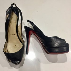 Christian Louboutin Sling back Peep toe